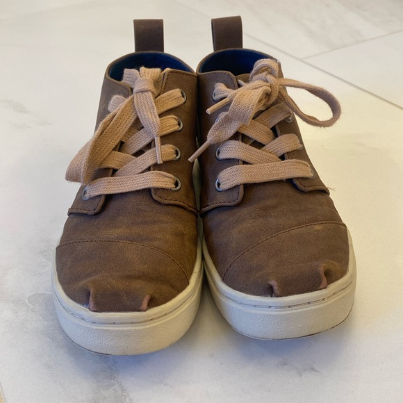 Tom’s boys botas sneaker size 2 color brown - Picture 1 of 8